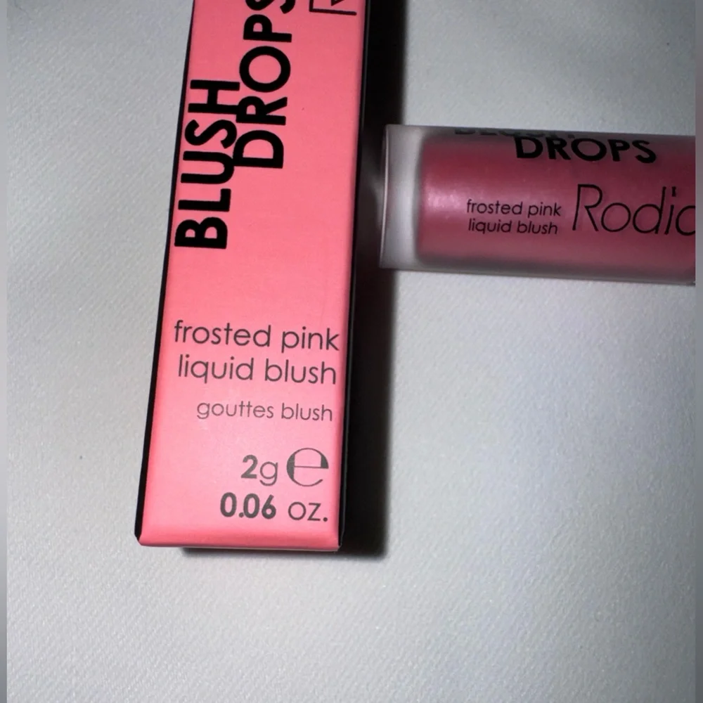 Rodial Blush Drops in Frosted Pink Liquid Blush, Travel Size 2g, NEW